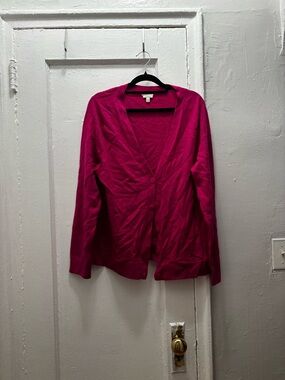 Talbots Fuchsia Merino Wool Sweater